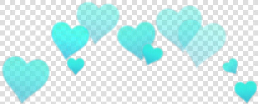 Corona De Corazones Tumblr Png   Heart Crown Png Blue  Transparent PngTransparent PNG