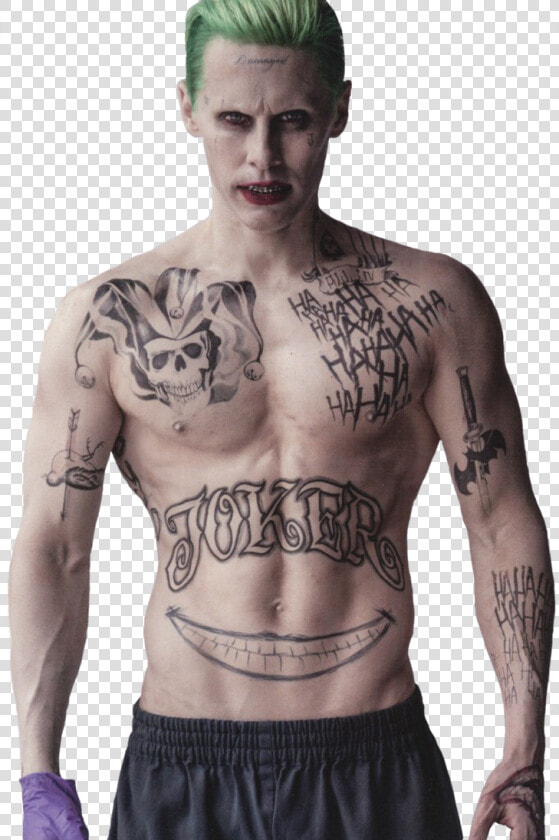 Joker Png   Suicide Squad Joker Tattoos  Transparent PngTransparent PNG