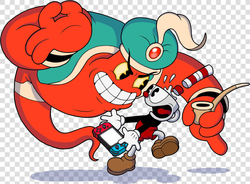 A Cuphead Genie Switch Transparent   Cuphead Switch Art  HD Png DownloadTransparent PNG