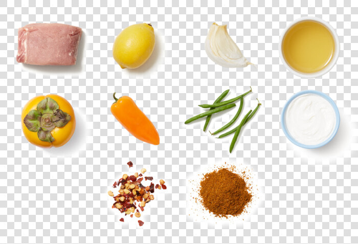 Middle Eastern Pork  amp  Persimmon With Lemon Yogurt   Natural Foods  HD Png DownloadTransparent PNG