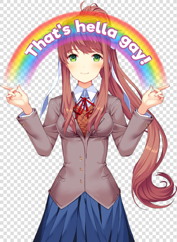 Ddlc Thats Hella Gay  HD Png DownloadTransparent PNG