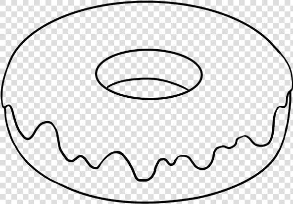 Donut Clipart Simple How   Easy To Draw Donut  HD Png DownloadTransparent PNG