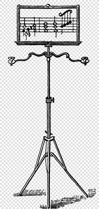 2045 Music Stand Victorian Era Free Vintage Clip Art   Vintage Music Clip Art  HD Png DownloadTransparent PNG