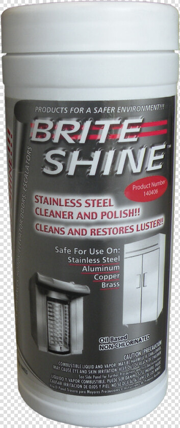 Brite Shine Stainless Steel Cleaner And Polish Wipes   Tread  HD Png DownloadTransparent PNG