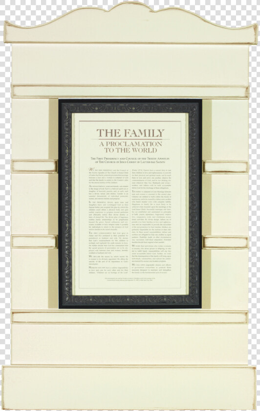 Family Proclamation Photoboard 23 X 36   Picture Frame  HD Png DownloadTransparent PNG