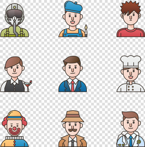 Male Occupations   Cartoon  HD Png DownloadTransparent PNG