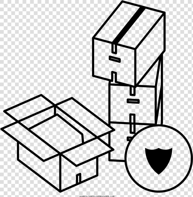 Moving Boxes Coloring Page   Return To Sender Icon  HD Png DownloadTransparent PNG