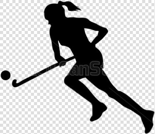  hockey   Silhouette Field Hockey Girl  HD Png DownloadTransparent PNG