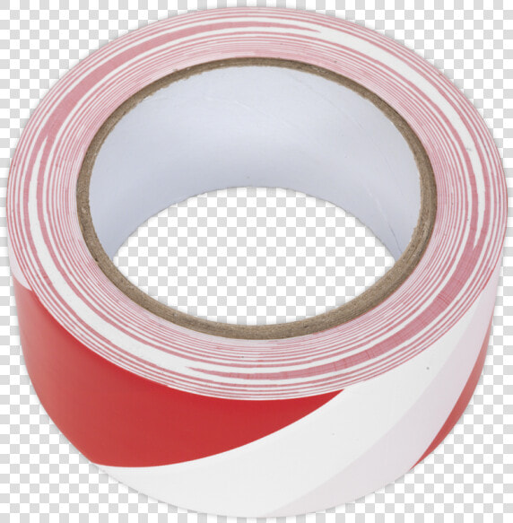 Hazard Warning Tape 50mm X 33mtr Red white Sealey Part   Bangle  HD Png DownloadTransparent PNG