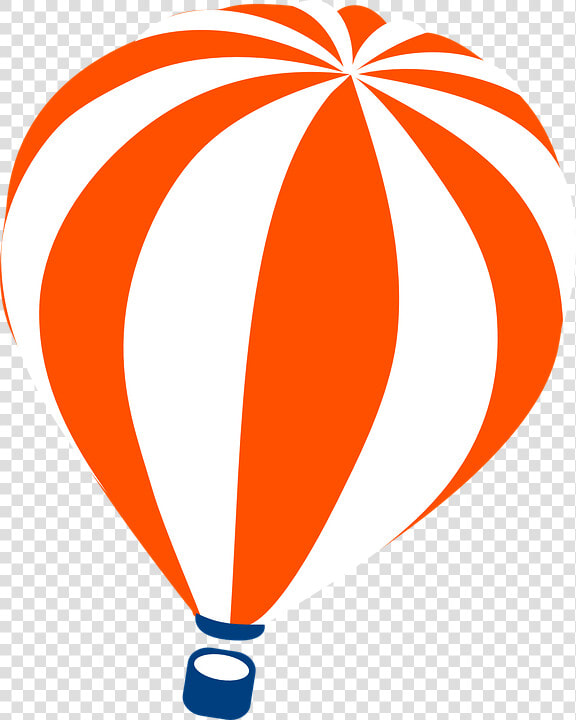 Hot Air Balloon  Balloon  Striped  Orange  White   Balão Desenho Png  Transparent PngTransparent PNG