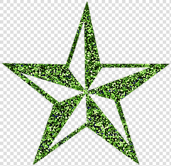  green  glitter  sparkling  star  sticker   Mens Star Tattoo Designs  HD Png DownloadTransparent PNG