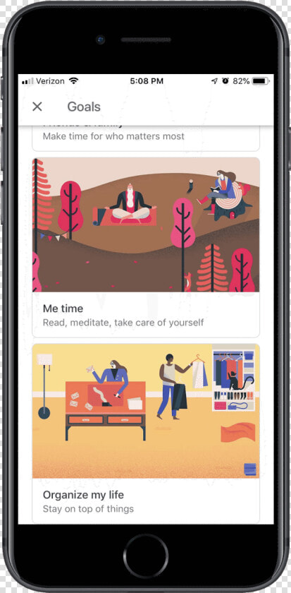 Choosing Goal Type In Gcal   Iphone  HD Png DownloadTransparent PNG