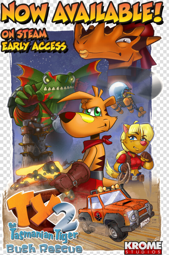 An Error Occurred   Ty The Tasmanian Tiger Poster  HD Png DownloadTransparent PNG