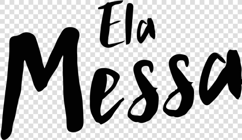 Ela Messa Logo Black   Calligraphy  HD Png DownloadTransparent PNG