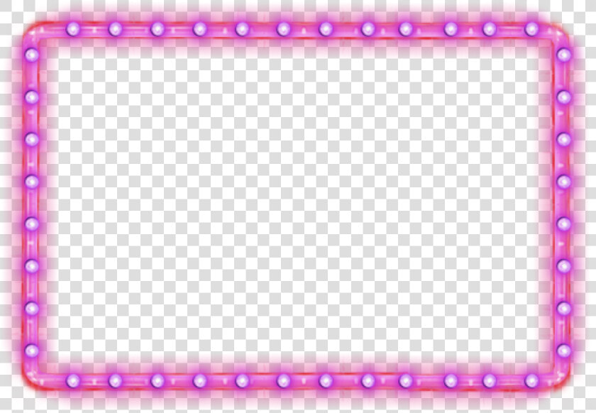  retangulo  neon  freetoedit   Transparent Neon Frame Pink  HD Png DownloadTransparent PNG