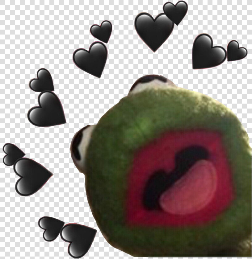  kermit  tumblr  black  hearts  trend  use It   Kermit The Frog Hearts Png  Transparent PngTransparent PNG