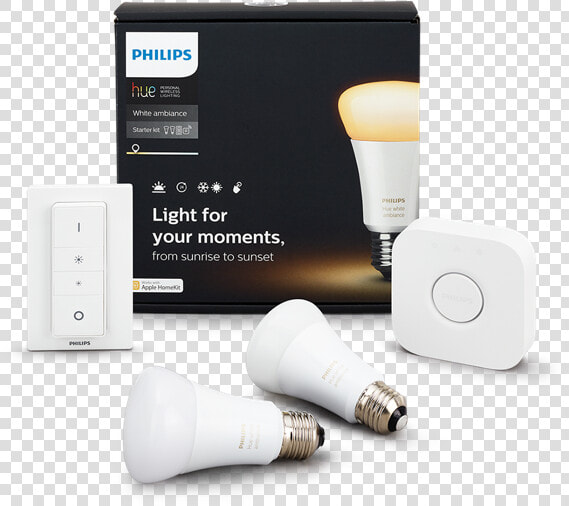 Philips Hue A19 Starter Kit Image   Philips Hue Start Kit  HD Png DownloadTransparent PNG