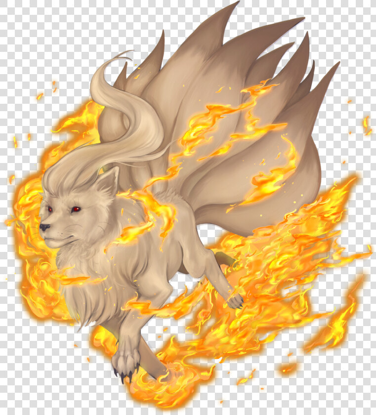 Ninetales Used Fire Blitz Game Art Hq Pokemon Art Tribute  HD Png DownloadTransparent PNG