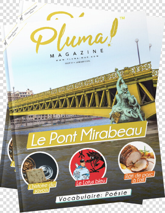 Pluma Magazine   Pont Mirabeau  HD Png DownloadTransparent PNG