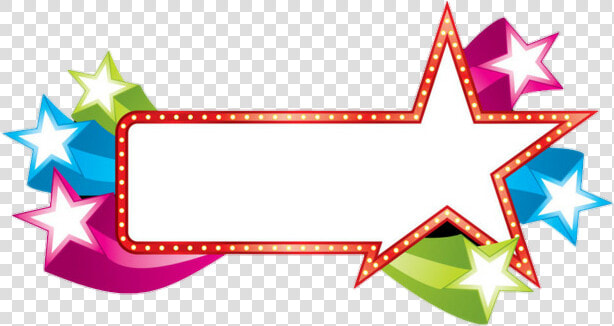  banner  banners  colorful  bannerstar  arrow  pink   Colorful Stars Clip Art  HD Png DownloadTransparent PNG