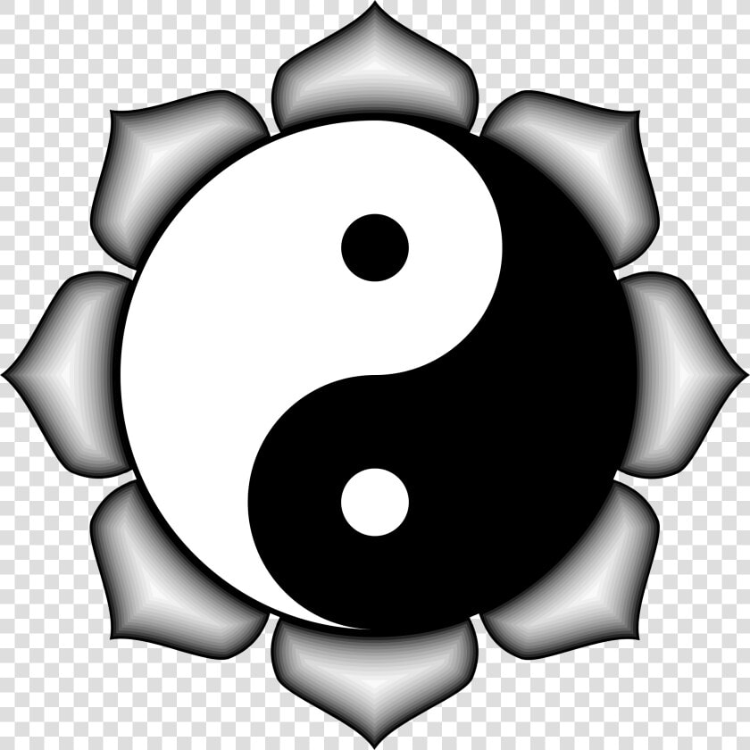 Simple Yin Yang Clip Art Medium Size   Yin Yang Symbol Png Art  Transparent PngTransparent PNG