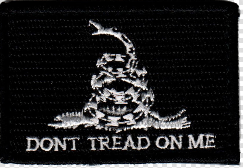 Tactical Don T Tread On Me Black white Patch   Crescent  HD Png DownloadTransparent PNG