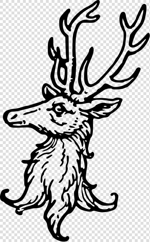 Stag Head Heraldry  HD Png DownloadTransparent PNG