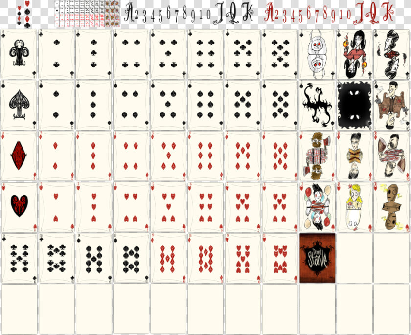 Deck Of Cards Wallpaper Dont Starve Wallpaper By   Don T Starve Playing Cards  HD Png DownloadTransparent PNG