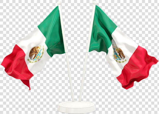 Two Waving Flags   Mexico And Guatemala Flag  HD Png DownloadTransparent PNG