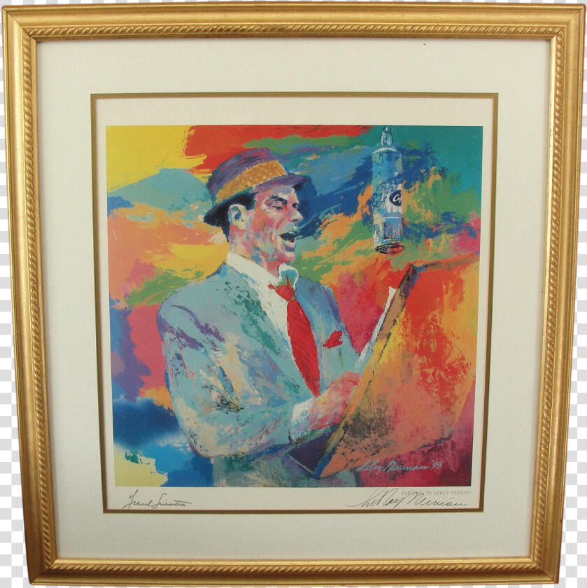 Frank Sinatra Painting Leroy Neiman  HD Png DownloadTransparent PNG