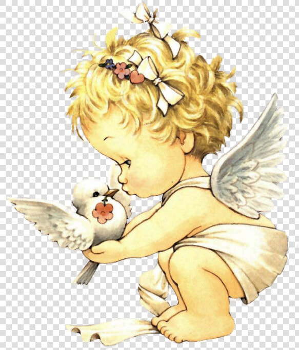 Precious Moments Baby Angel And Dove Of Peace   Precious Moments Baby Angels  HD Png DownloadTransparent PNG