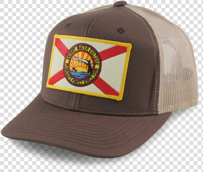 Skinny Water Culture Cracker 6 Panel Mesh Back Hat brown khaki   Baseball Cap  HD Png DownloadTransparent PNG