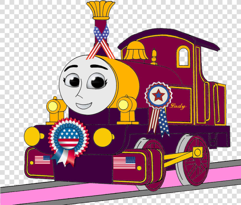 Thomas The Tank Engine Images Lady With 4th Of July   Thomas The Tank Engine Love  HD Png DownloadTransparent PNG