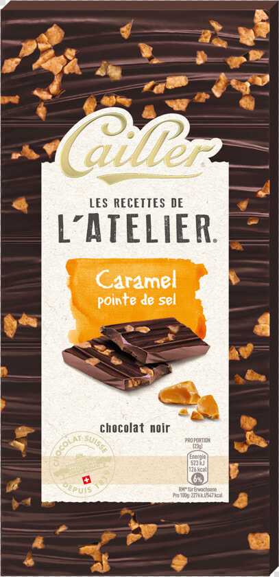 Les Recettes De L Atelier Dark Chocolate Tablet With   Nestle Salted Caramel Chocolate  HD Png DownloadTransparent PNG