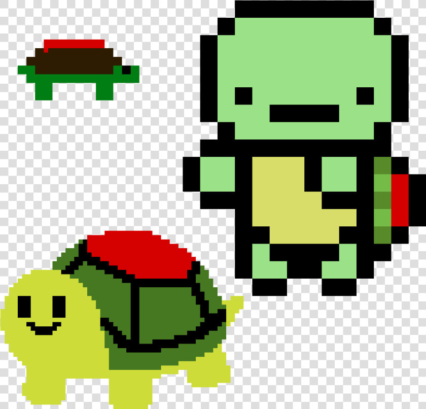 Mine Turtle Qnq   Easy Pixel Art Turtle  HD Png DownloadTransparent PNG