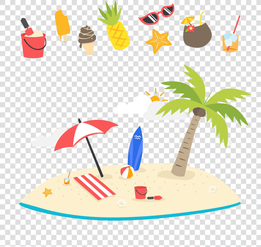 Summer Red Velvet Cartoon Clipart   Png Download   Transparent Summer Beach Png  Png DownloadTransparent PNG