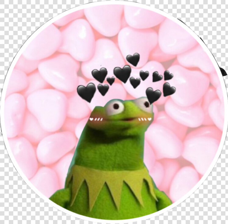 Yes Kermit Blush Hearts   Kermit The Frog Hearts Stickers  HD Png DownloadTransparent PNG