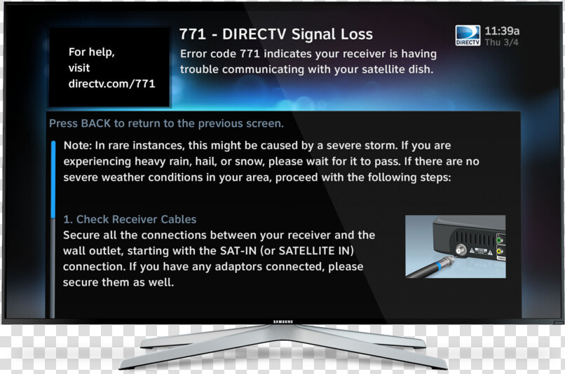 New Signal Loss 2   Directv Signal Loss 771  HD Png DownloadTransparent PNG