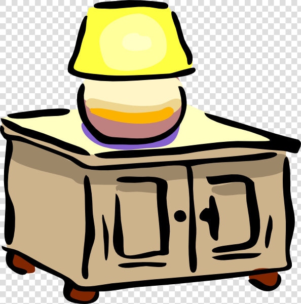 Dresser With Lamp Svg Clip Arts   Cabinet Clipart  HD Png DownloadTransparent PNG