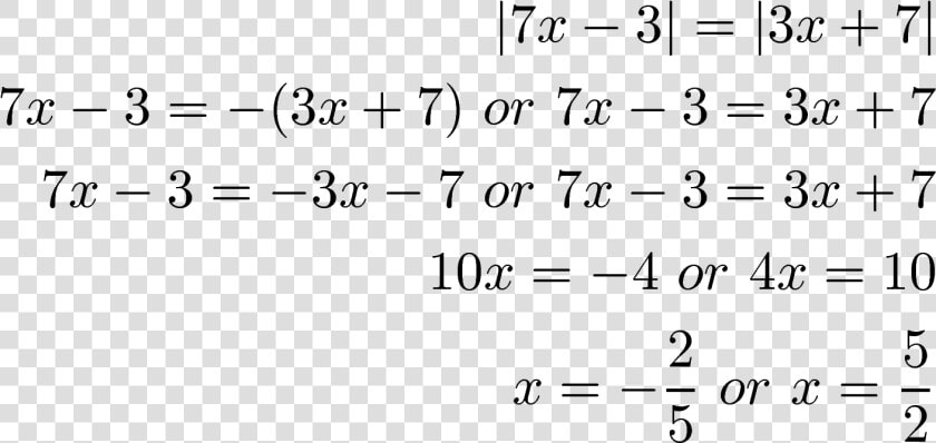 Absolute Value Inequalities   Solve Absolute Value Inequalities With Two Absolute  HD Png DownloadTransparent PNG