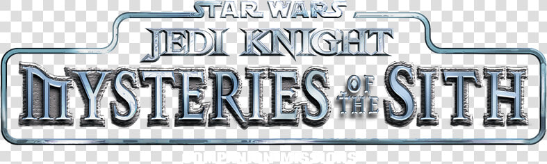 Star Wars Jedi Knight Mysteries Of The Sith Logo  HD Png DownloadTransparent PNG