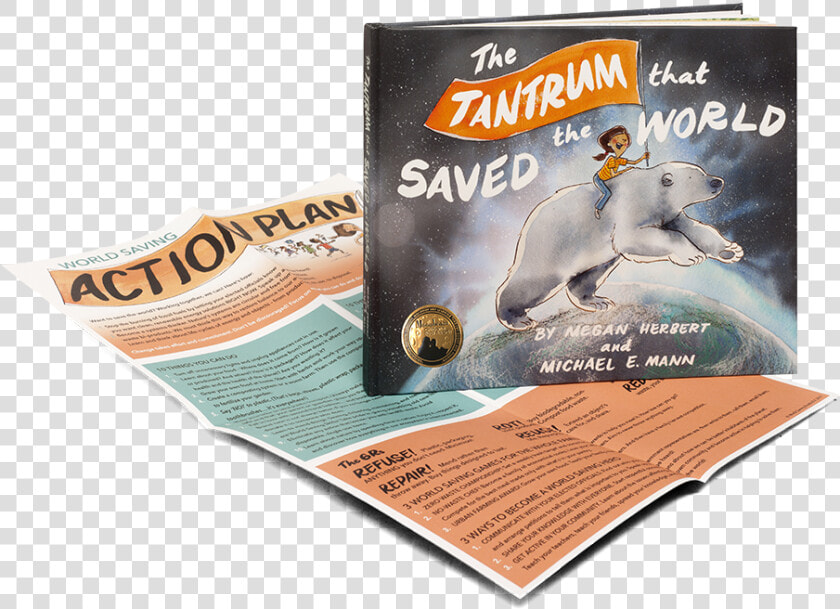 Book And Poster With Moonbeam Small   Tantrum That Saved The World  HD Png DownloadTransparent PNG