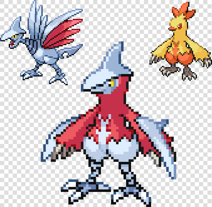 View Combusken Skarmory Fusion     Skarmory Sprite  HD Png DownloadTransparent PNG