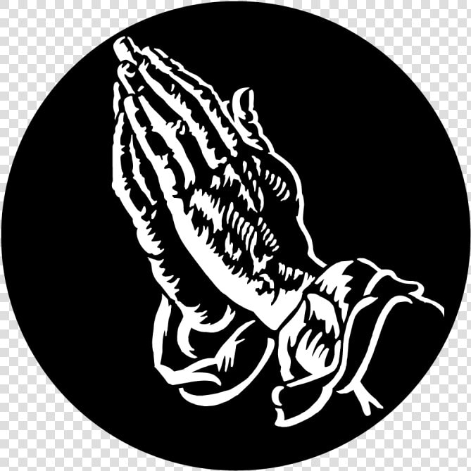 Apollo Praying Hands Steel Gobo Ms 3406   Png Download   Black And White Praying Hands  Transparent PngTransparent PNG