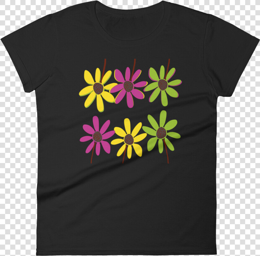 Image Of Colourful Hand Drawn Flower Petals T shirt   Siberian Husky Mom Shirt  HD Png DownloadTransparent PNG