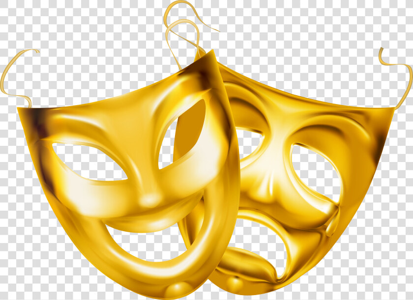 Gold Theater Masks Png   Theater Masks Png  Transparent PngTransparent PNG