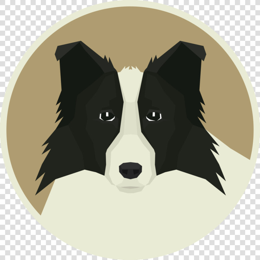 Border Collie   Geometric Border Collie  HD Png DownloadTransparent PNG