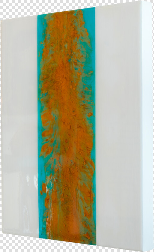 Gold Teal Resin Painting 3  HD Png DownloadTransparent PNG