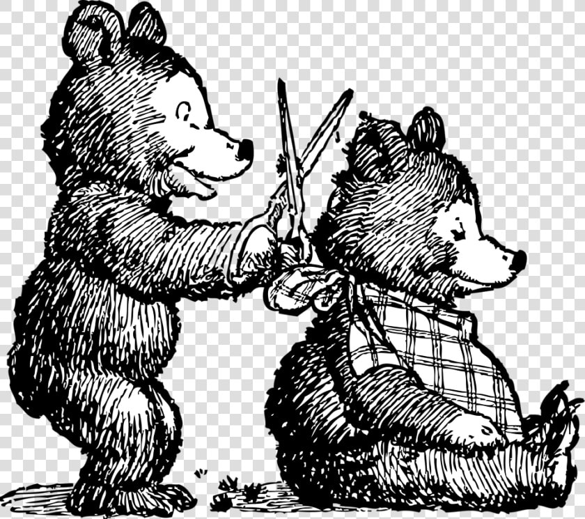 Bear Getting Haircut  HD Png DownloadTransparent PNG