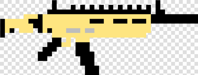 Pixel Art Pixel Scar   Png Download   Fortnite Gun Pixel Art  Transparent PngTransparent PNG